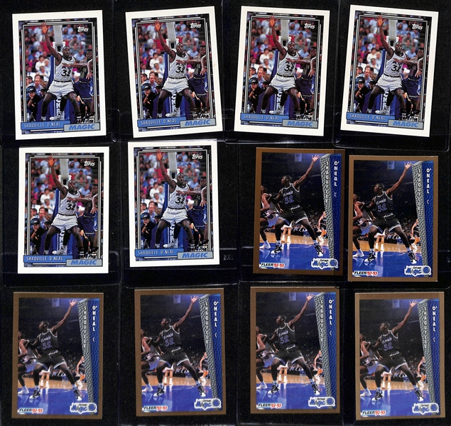 Lot of (51) Shaquille O'Neal Rookie Cards (Inc. Insert Rookies) w. (3) Stadium Club Members Choice, (7) Upper Deck Trade Card, (6) Stadium Club, +