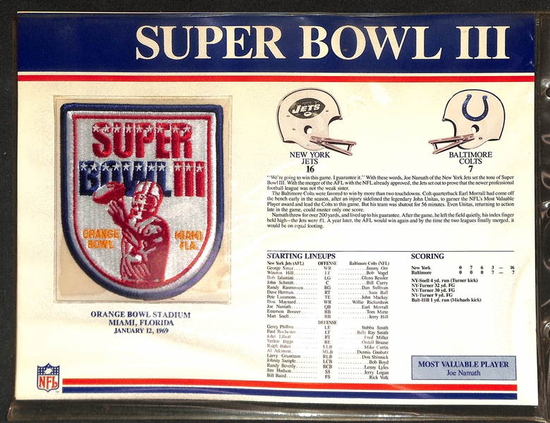 The Official NFL Super Bowl Patch Collection Complete Patch Run (Super Bowl 1- Super Bowl 31)