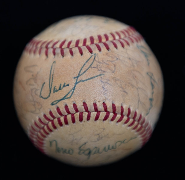 Multi Signed Late 1970s Phillies Team Baseball with Nino Espinosa, Pete Rose, Mike Schmidt, Dallas Green, Steve Carlton, + (JSA Auction Letter)