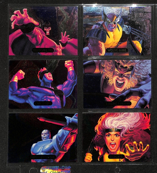 Lot of (5) Complete 1990s Marvel Masterpieces Sets - 1994 Holofoil, 1994 Base, 1994 Power Blast, 1993 Dyna-Etch, 1993 Base