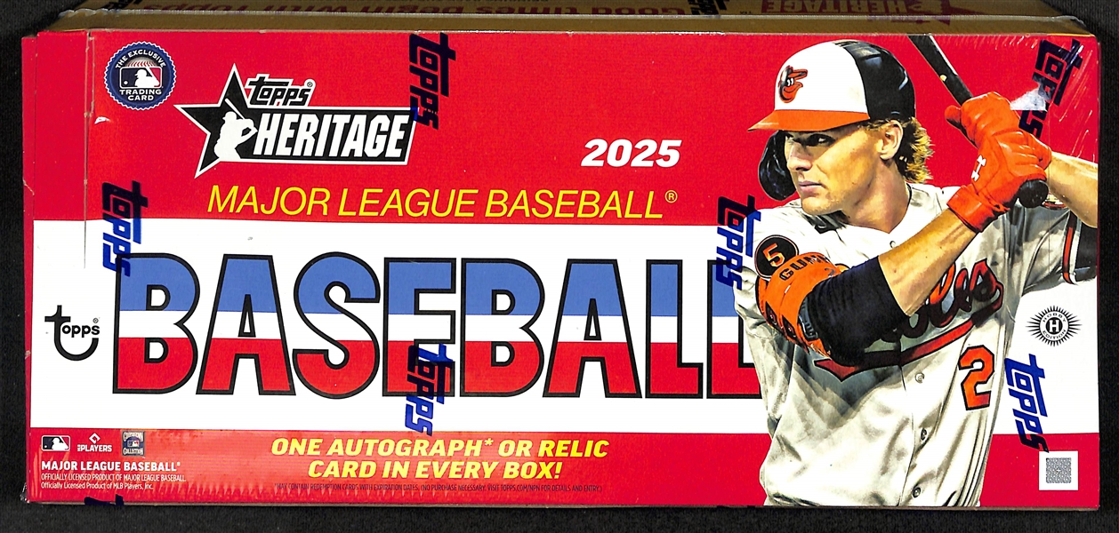 2025 Topps Heritage Baseball Sealed Hobby Box (1 Autograph or Relic per Box)