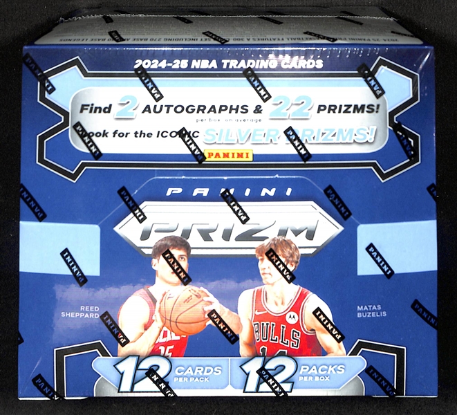 2024-25 Prizm Basketball Sealed Hobby Box (2 Autographs per Box)