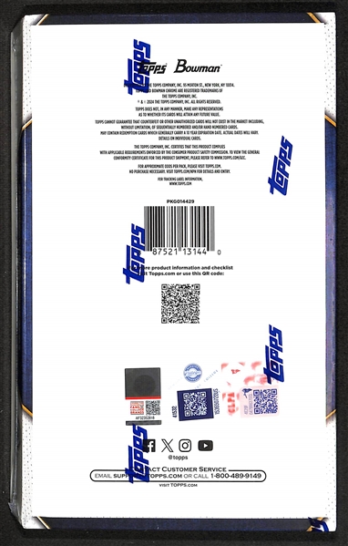 2024 Bowman Chrome University Football Sealed Hobby Box (2 Autographs per Box)