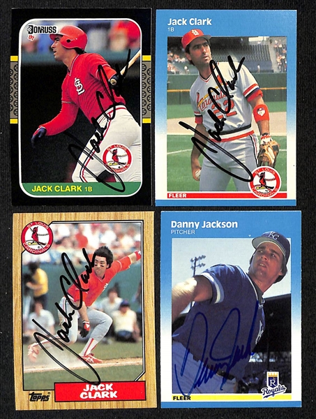 Lot of (325+) Signed Baseball Cards inc. (2) Fernando Valenzuela, (2) Jose Conseco, Dave Parker, + (JSA Auction Letter)