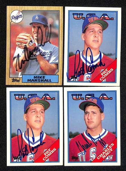 Lot of (325+) Signed Baseball Cards inc. (2) Fernando Valenzuela, (2) Jose Conseco, Dave Parker, + (JSA Auction Letter)