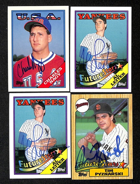 Lot of (325+) Signed Baseball Cards inc. (2) Fernando Valenzuela, (2) Jose Conseco, Dave Parker, + (JSA Auction Letter)
