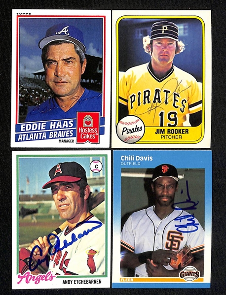Lot of (325+) Signed Baseball Cards inc. (2) Fernando Valenzuela, (2) Jose Conseco, Dave Parker, + (JSA Auction Letter)