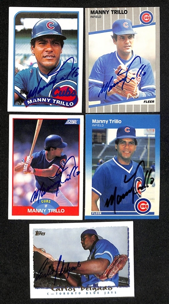 Lot of (325+) Signed Baseball Cards inc. (2) Fernando Valenzuela, (2) Jose Conseco, Dave Parker, + (JSA Auction Letter)