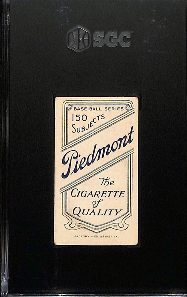 1909 T206 Joe Tinker (HOF, Portrait) Tobacco Card (Piedmont Cigarettes Back) Graded SGC 4