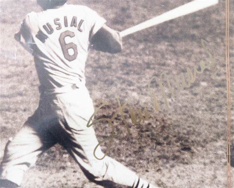 Reggie White and Stan Musial Signed Posters (JSA Auction Letter)