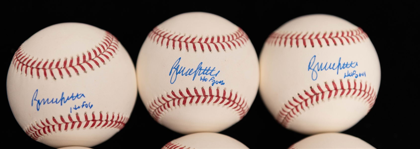 Lot of (6) Bruce Sutter (D. 2022) Signed Official Rawling MLB Baseballs with HOF 2006 Inscriptions - Directly From Bruce Sutter's Family