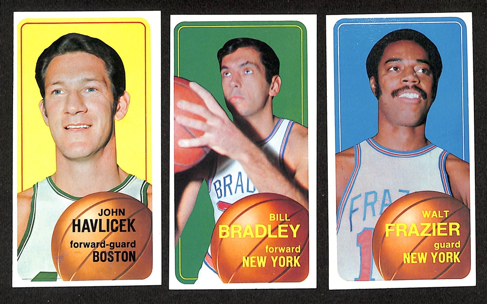 Lot of (25) Mostly High-Quality 1970-71 Topps Basketball Cards w. John Havlicek