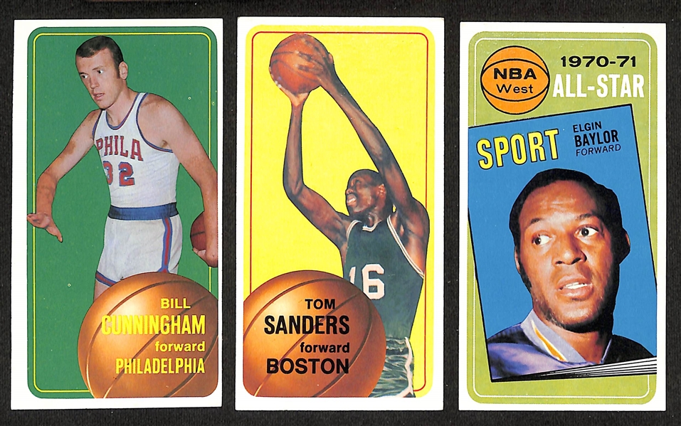 Lot of (25) Mostly High-Quality 1970-71 Topps Basketball Cards w. John Havlicek
