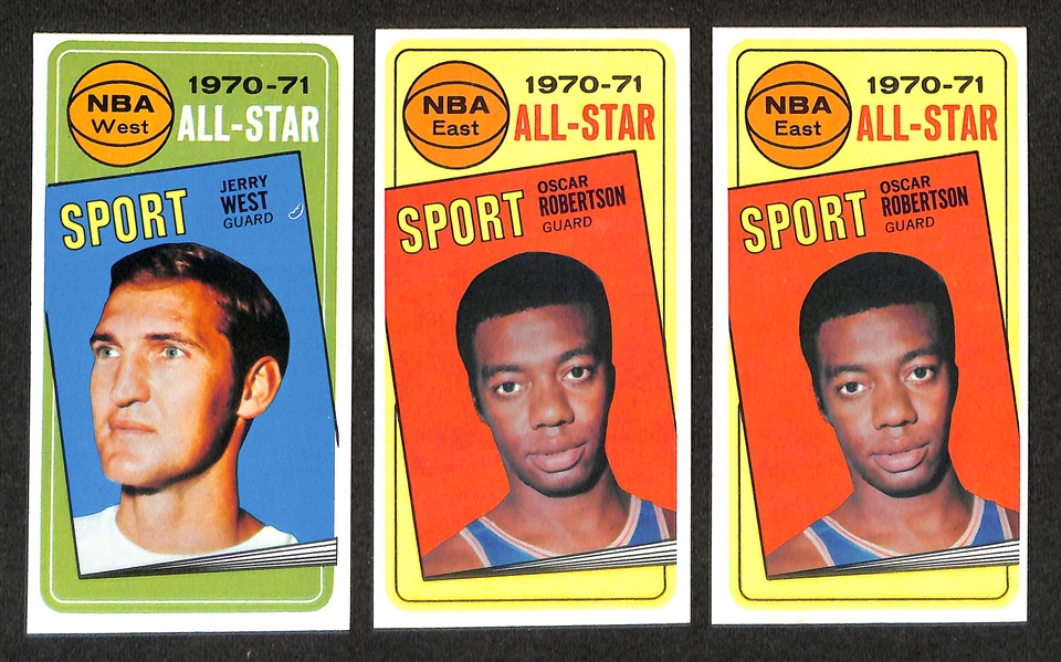 Lot of (25) Mostly High-Quality 1970-71 Topps Basketball Cards w. John Havlicek