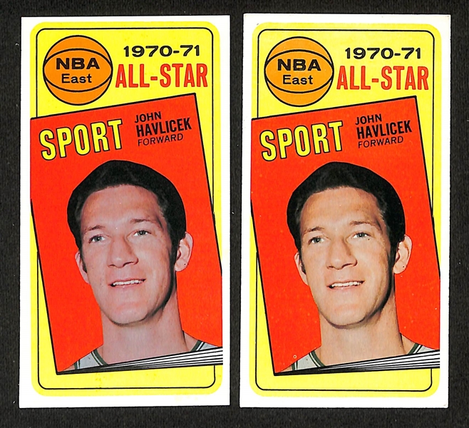 Lot of (25) Mostly High-Quality 1970-71 Topps Basketball Cards w. John Havlicek