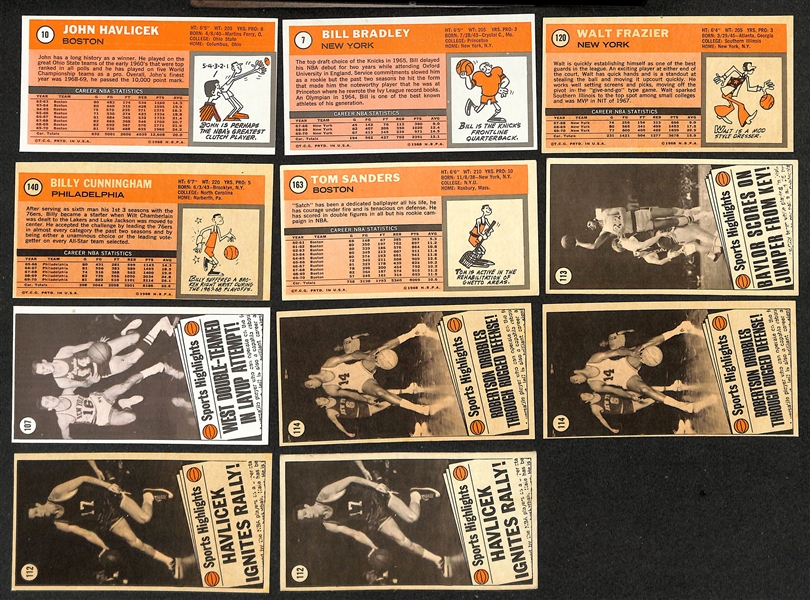 Lot of (25) Mostly High-Quality 1970-71 Topps Basketball Cards w. John Havlicek
