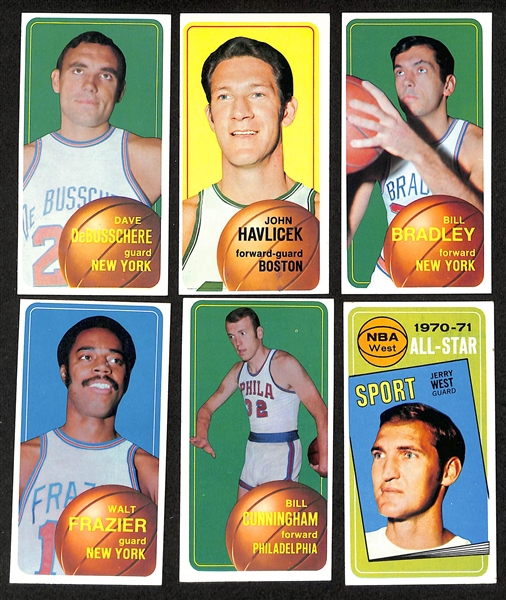 Lot of (24) Mostly High-Quality 1970-71 Topps Basketball Cards w. Dave DeBusschere
