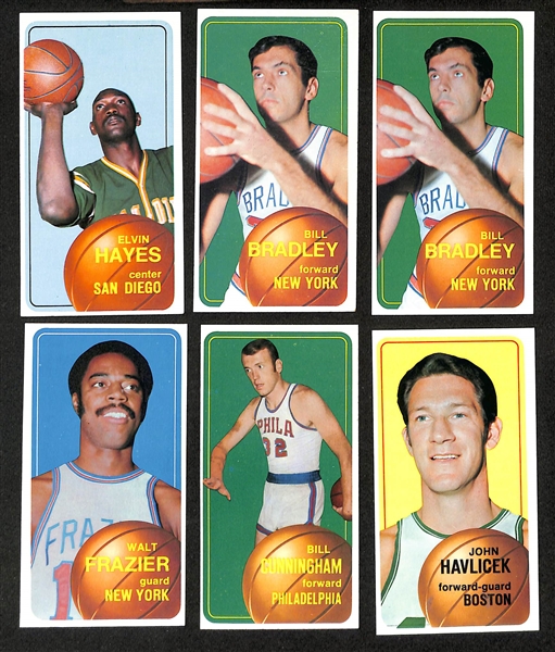Lot of (24) Mostly High-Quality 1970-71 Topps Basketball Cards w. Elvin Hayes