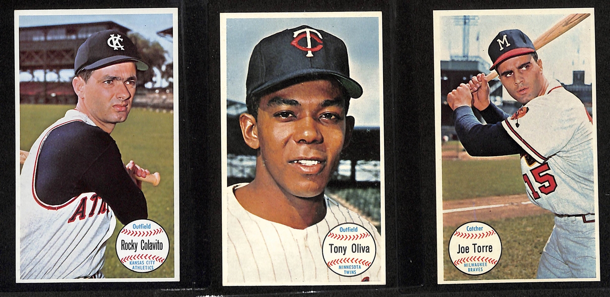 Lot of (32) Mostly Pack-Fresh 1964 Topps Giant Baseball Cards w. Rocky Colavito