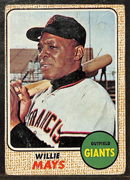 Lot of (4) Topps Willie Mays Baseball Cards w. 1958 Topps Willie Mays #5