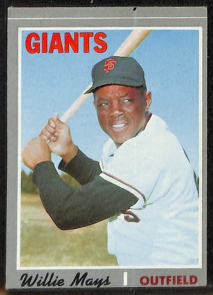 Lot of (4) Topps Willie Mays Baseball Cards w. 1958 Topps Willie Mays #5