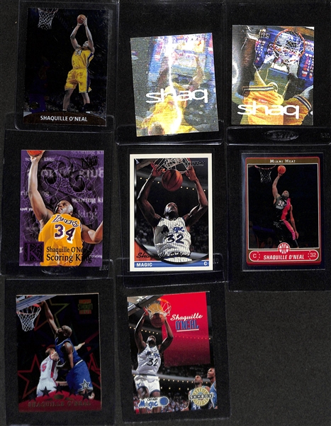 Lot of (38) Shaquille O'Neal Mostly Rookie & Insert Cards inc. (3) 1992-93 Fleer Ultra Rookies, 1998-99 Stadium Club Royal Court, 1996-97 Skybox Larger Than Life, 2012-13 Prizm Finalists, +