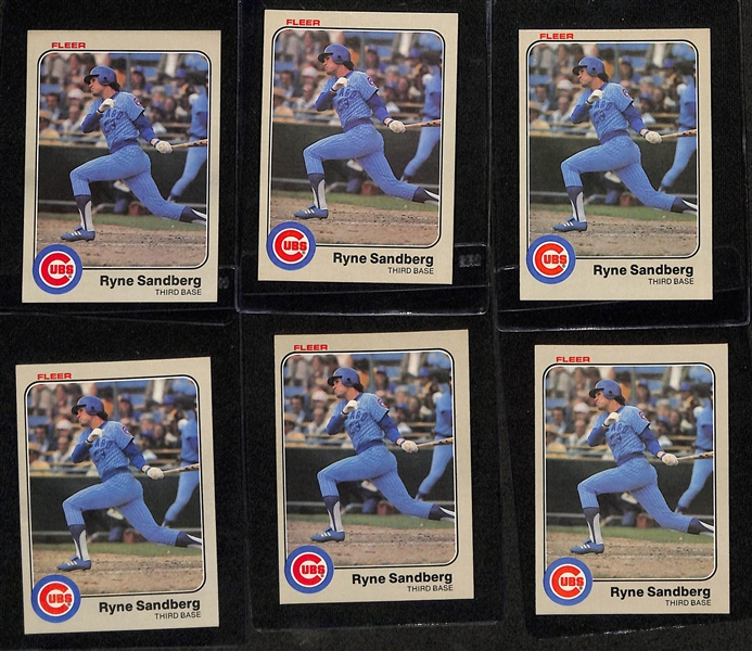 Lot of (30) 1983 Baseball Rookie Cards inc. (7) Topps Tony Gwynn, (8) Topps Wade Boggs, (2) Fleer Tony Gwynn, Donruss Tony Gwynn, +