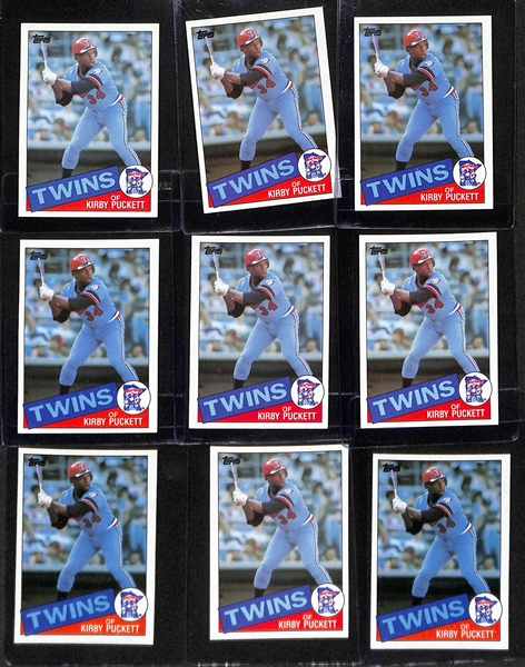 Lot of (39) 1985 Baseball Rookie Cards inc. (5) Topps Mark McGwire, (7) Topps Roger Clemens, (4) Donruss Roger Clemens, Leaf Roger Clemens, +