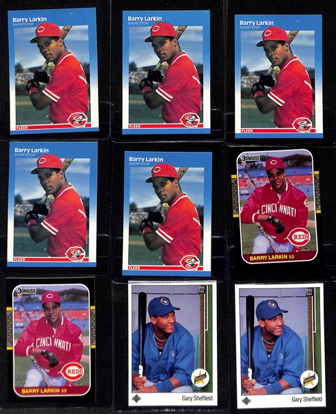 Lot of (81) 1987-89 Baseball Rookie Cards inc. (10) 1989 Fleer Randy Johnson, (2) 1989 Topps Randy Johnson, (3) 1989 Topps Traded Randy Johnson, +