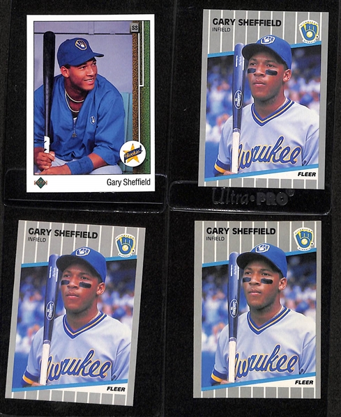 Lot of (81) 1987-89 Baseball Rookie Cards inc. (10) 1989 Fleer Randy Johnson, (2) 1989 Topps Randy Johnson, (3) 1989 Topps Traded Randy Johnson, +