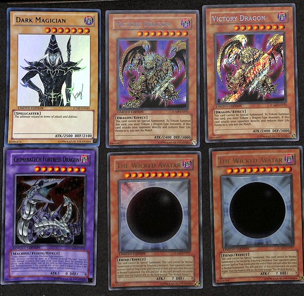 Lot of (40) Yu-Gi-Oh Shonen Jump Magazine Promo Cards inc. Dark Magician EN049, (2) Victory Dragon, Chimeratech Fortress Dragon, (2) The Wicked Avatar, +