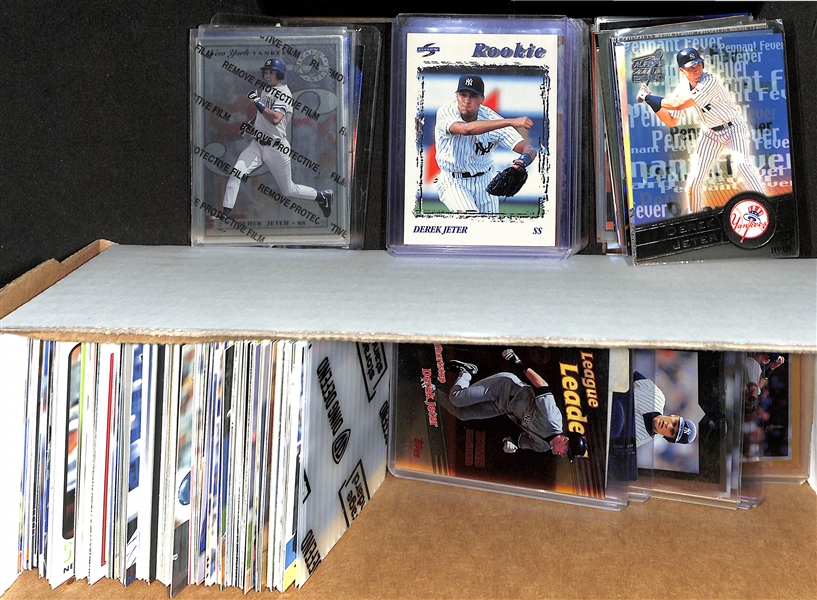 Lot of (225+) 1990s to 2000s Derek Jeter Cards inc. 1996 Score Rookie, 1997 Pinnacle Field of Vision, (2) 1998 Fleer Ultra Notables, +
