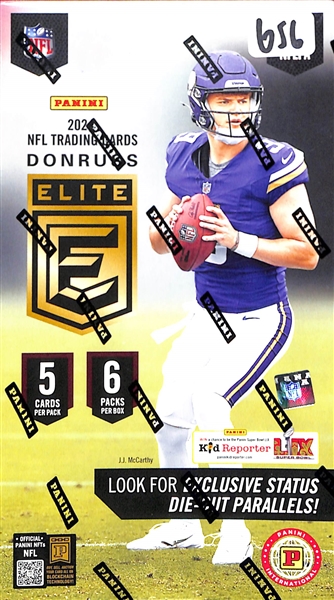 2024 Donruss Elite Football Sealed International Box (Potential for Super Short Print Parallel Cards)