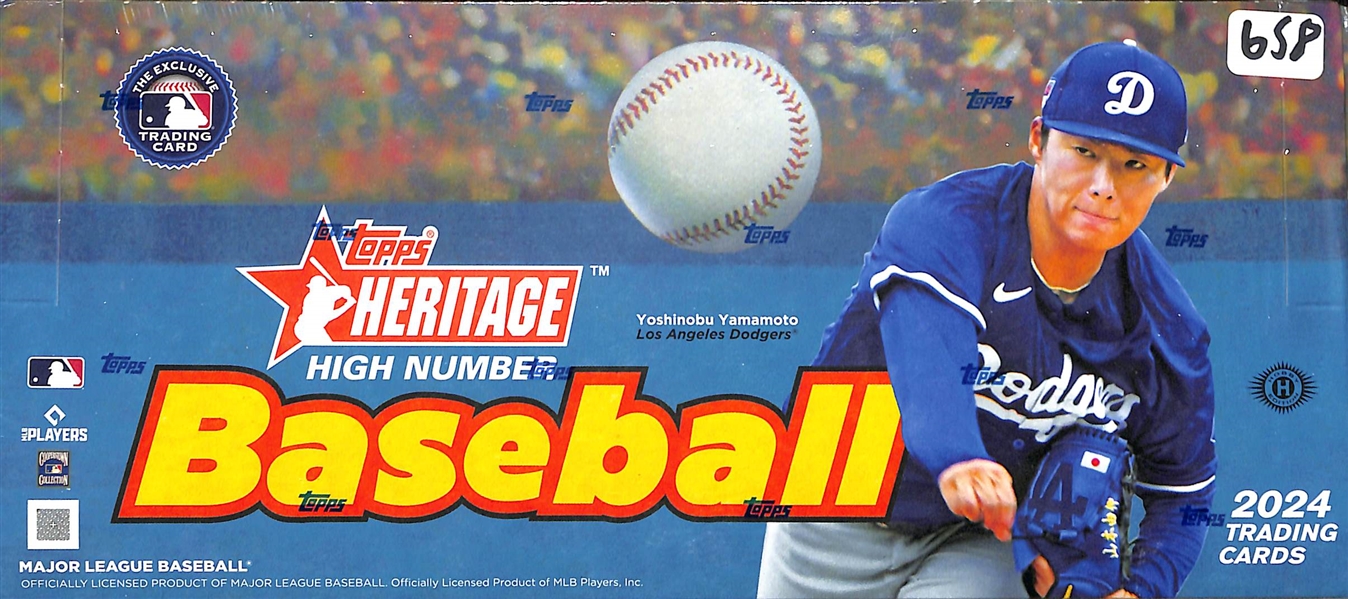 2024 Topps Heritage High Number Sealed Hobby Box (1 Autograph or Relic Card per Box)