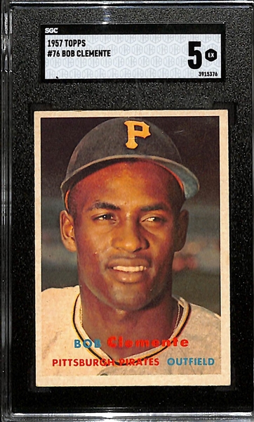 1957 Topps #76 Roberto Bob Clemente SGC 5