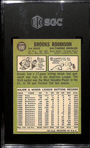 1967 Topps Brooks Robinson (SP High #) #569 Graded SGC 6
