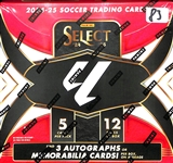 2024-25 Select La Liga Soccer Sealed Hobby Box (3 Autographs or Memorabilia Cards per Box)