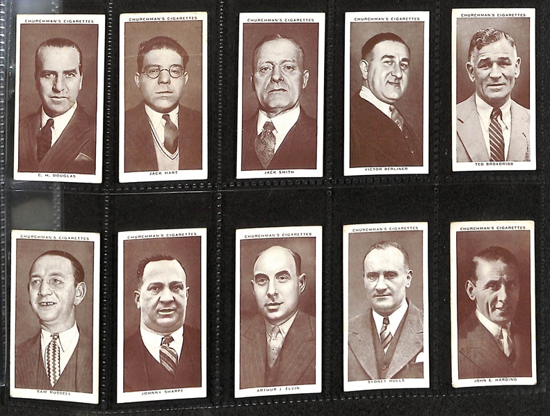 1938 Churchman's Boxing Personalities Complete Set of (50) Cards w. Joe Louis & Jack Dempsey