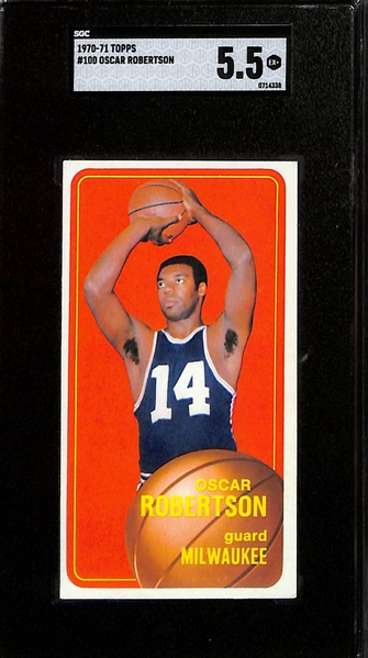 1970-71 Topps  Oscar Robertson Lot - #100 (SGC 5.5) & All-Star #114 (SGC 7)