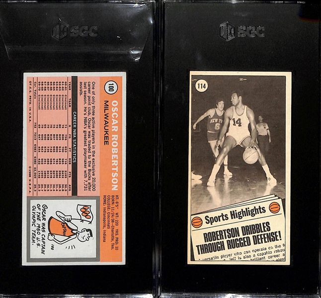 1970-71 Topps  Oscar Robertson Lot - #100 (SGC 5.5) & All-Star #114 (SGC 7)