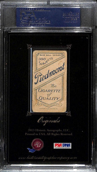Rube Marquard (HOF) 1909-1912 T206 Piedmont Portrait Tobacco Card w. Cut Signature (PSA/DNA & Historic Autographs Slabbed)