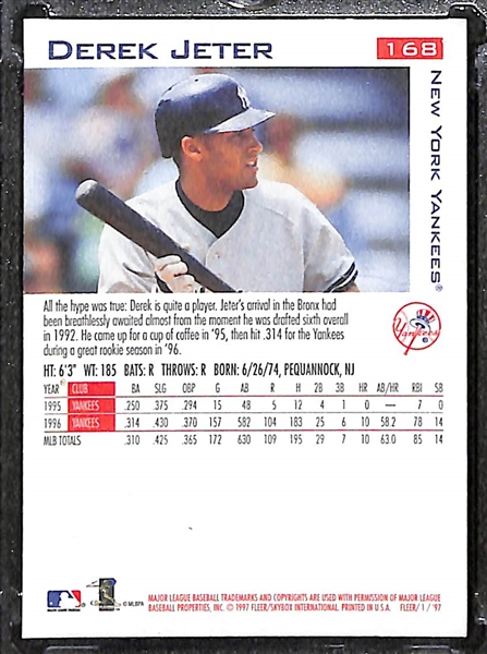 Signed 1997 Fleer Derek Jeter #168 (JSA Auction Letter)