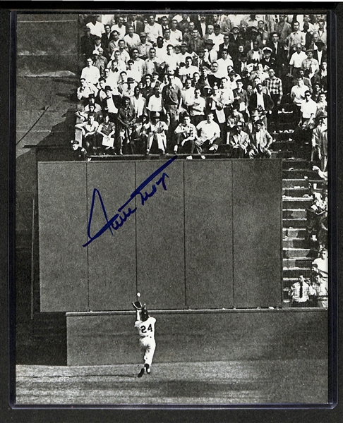 Lot of (2) Signed 8 x 10 Photos- Duke Snider, Willie Mays (JSA Auction Letter)