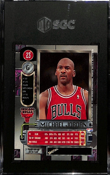 1997-98 Skybox Metal Universe Michael Jordan #23 Graded SGC 9