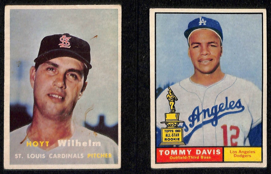  Lot of Approx (450) Assorted 1957-1961 Topps Baseball Cards w. 1958 Sandy Koufax