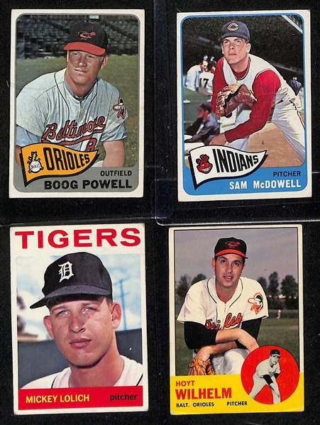  Lot of Approx (550) Assorted 1962-1965 Topps Baseball Cards w. 1965 Willie Mays & 1965 Luis Tiant Rookie Card