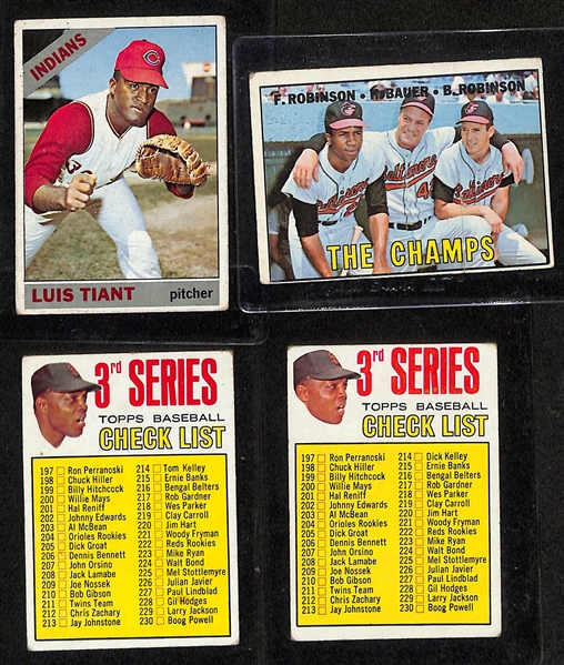 Lot of (600+) Assorted 1966 & 1967 Topps Baseball Cards w. 1966 Bob Uecker (TR) & 1966 Curt Flood