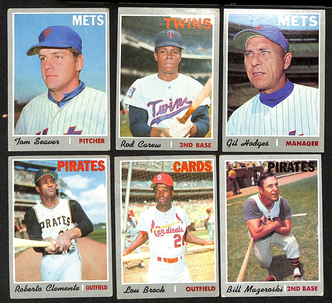 Lot of (600+) Assorted 1970 Topps Baseball Cards w. Tom Seaver