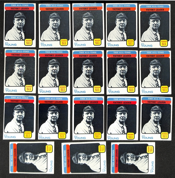Lot of (1200+) Assorted 1973 Topps Baseball Cards Between Card #451-660 w. (15) Juan Marichal & Multiple All-Time Leader Cards