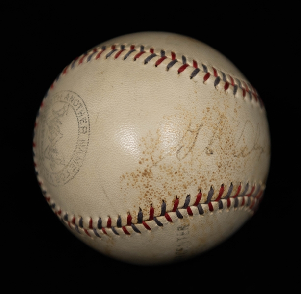 Grover Cleveland Alexander Single-Signed Official League Baseball - Full JSA Letter of Authentication